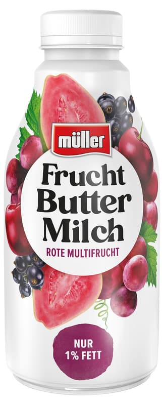 Müller Fruchtbuttermilch rote Multifrucht (Einweg)