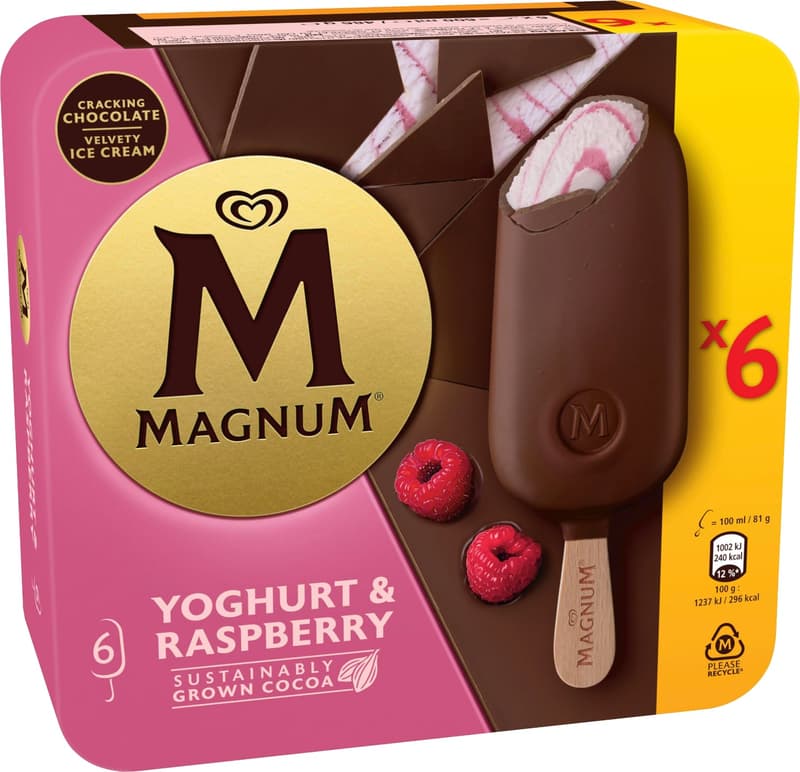 Magnum Yoghurt Raspberry Multipackung 6er