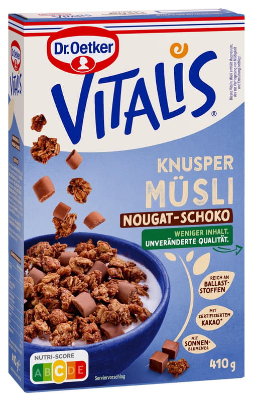 Vitalis Crunchy Muesli Nougat-Chocolate
