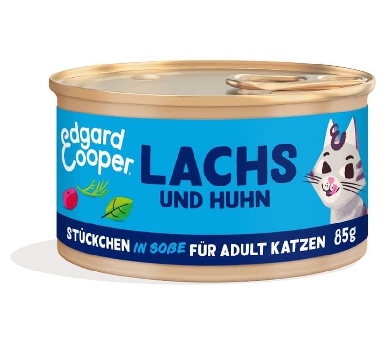 Edgard & Cooper Lachs und Huhn  - Stückchen in Soße