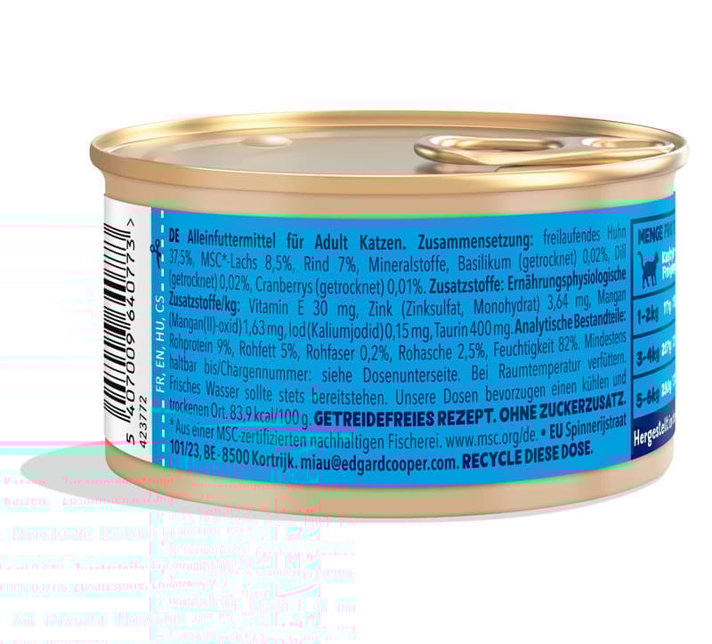 Edgard & Cooper Lachs und Huhn  - Stückchen in Soße