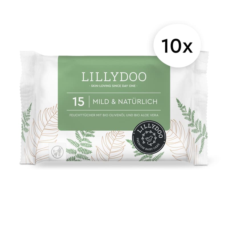 LILLYDOO Feuchttücher Mild und Natürlich