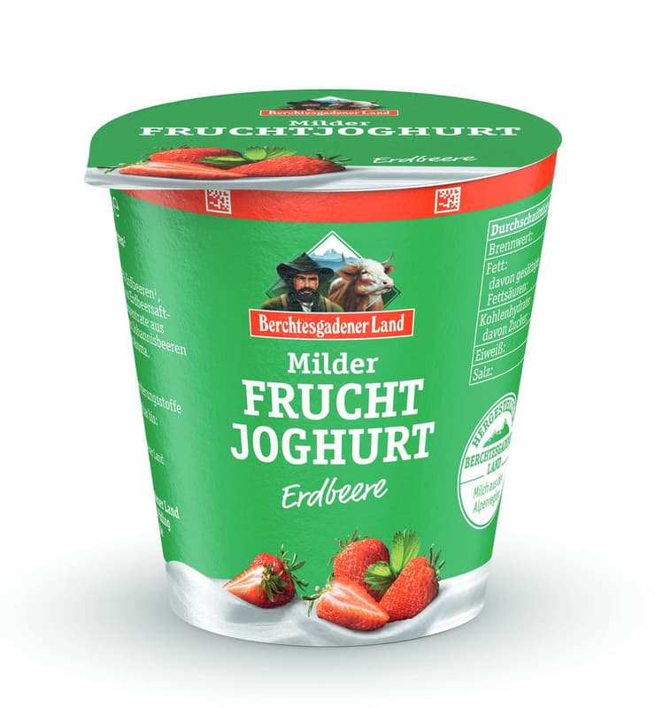 Berchtesgadener Land Fruchtjoghurt Erdbeere