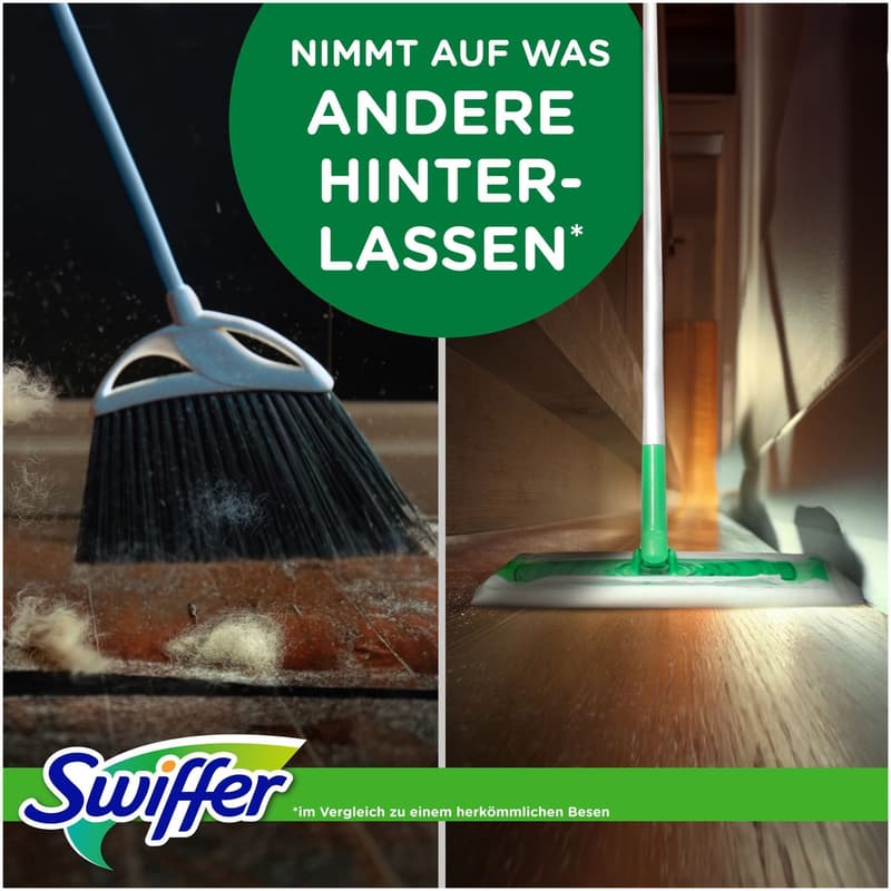 Swiffer Bodenwischer Trockene Bodentücher Nachfüller Clean & Fresh 90-er Pack, Fängt Und Schließt Staub Ein