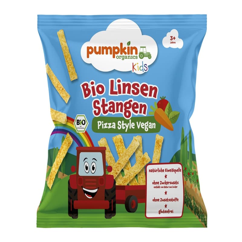Pumpkin Organics Bio Linsen Stangen Pizza Style