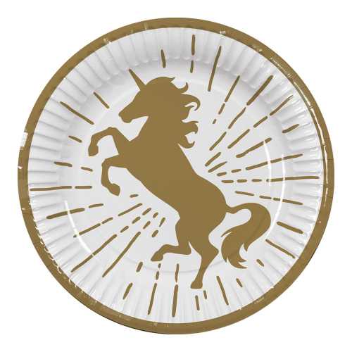 Boland paper plate unicorn Ø23cm