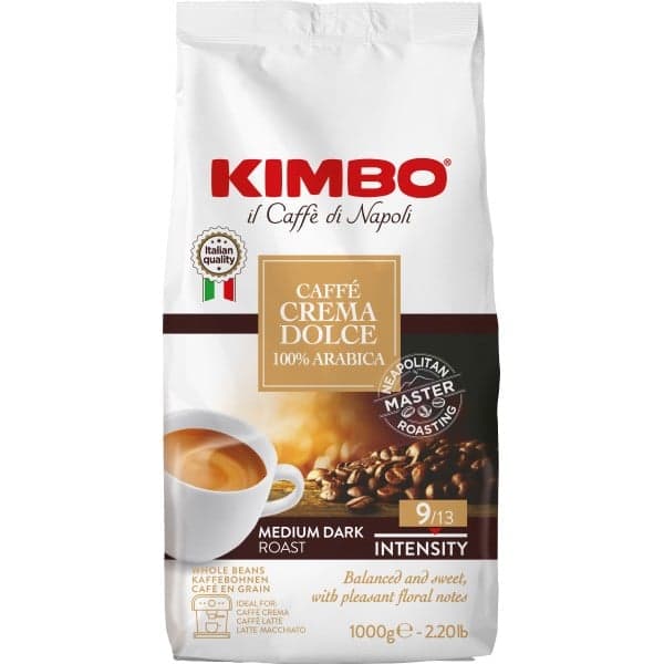 Kimbo Caffe Bohnen Crema Dolce 100% Arabica