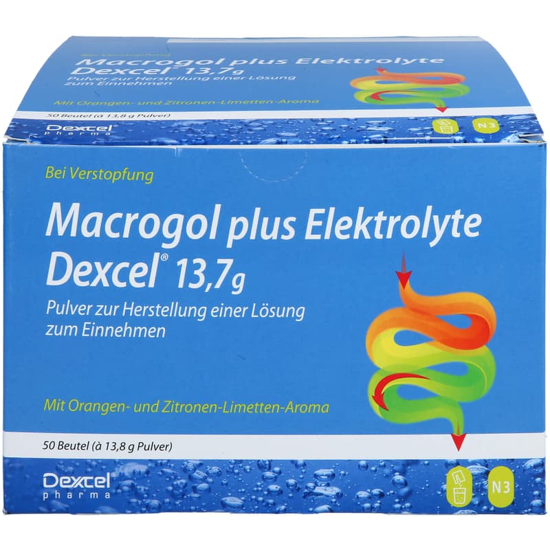 MACROGOL plus Elektrolyte Dexcel 13,7 g PLE