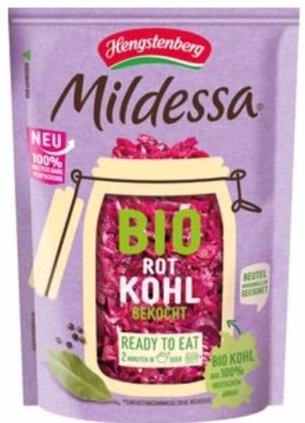 Mildessa BIO Rotkohl gekocht