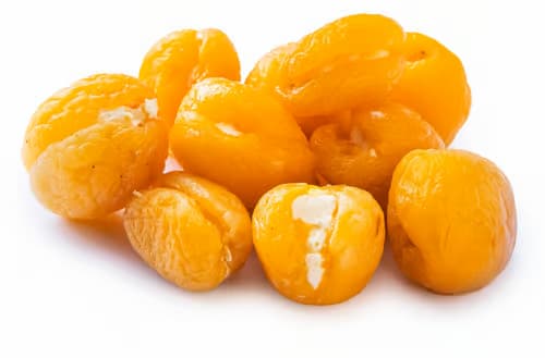 Pappudia Getrocknete Aprikosen gefüllt mit Käsecreme mit Maracuja-Geschmack in Rapsöl