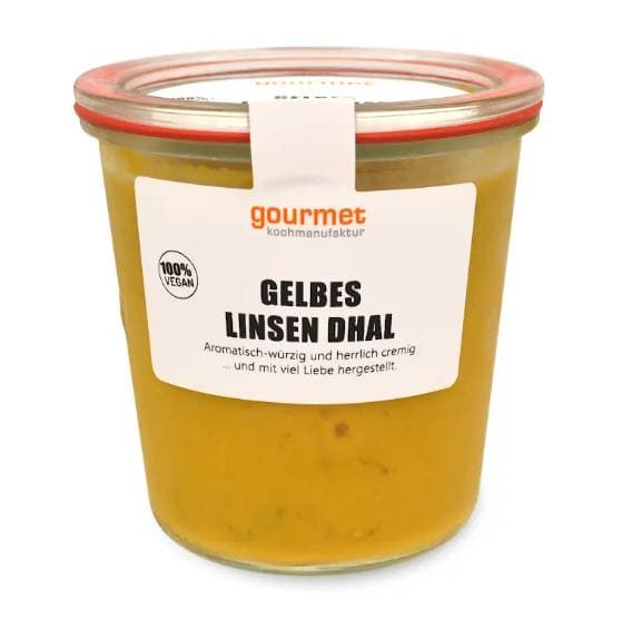 Gourmet Kochmanufaktur Gelbes Linsen Dhal, VEGAN
