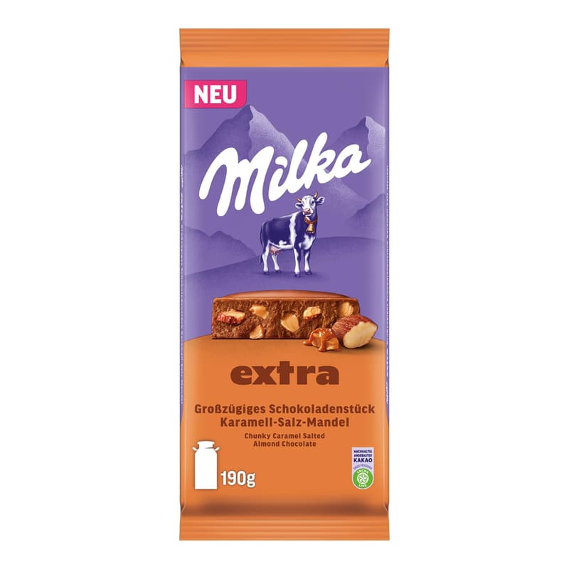 Milka Extra Karamell-Salz-Mandel