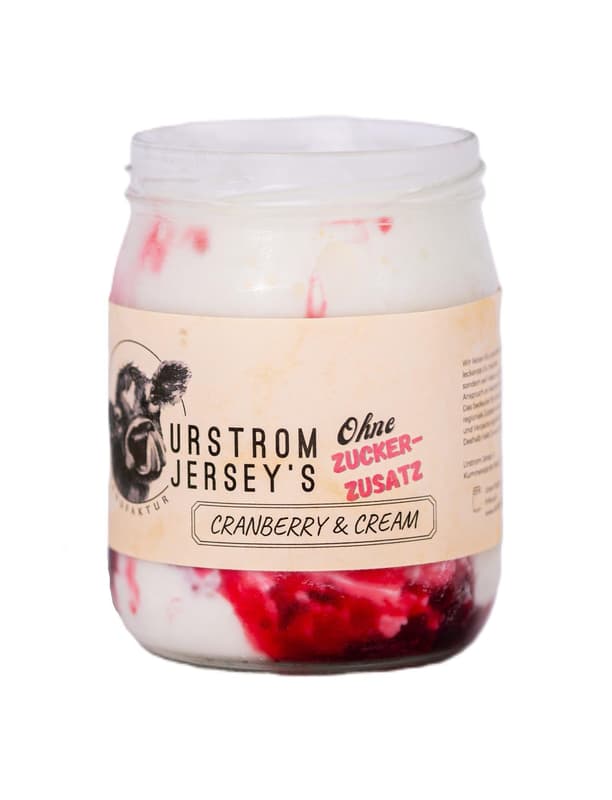 Urstrom Jersey's Cranberry & Cream Zuckerfrei