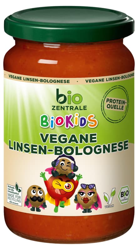 BioZentrale BioKids Lentil Bolognese Vegan