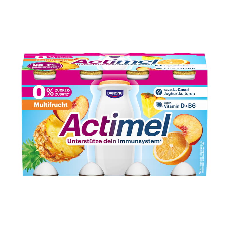 Actimel 0% Multifrucht 8x100g | 0,1% Fett