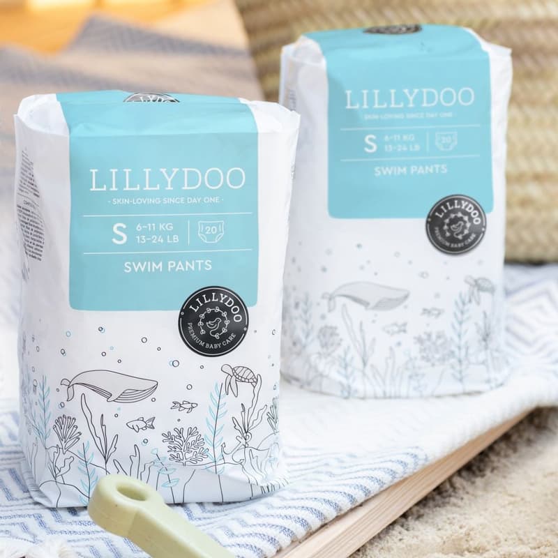 LILLYDOO Schwimmwindeln Gr. S, Single Pack, 6-11 kg