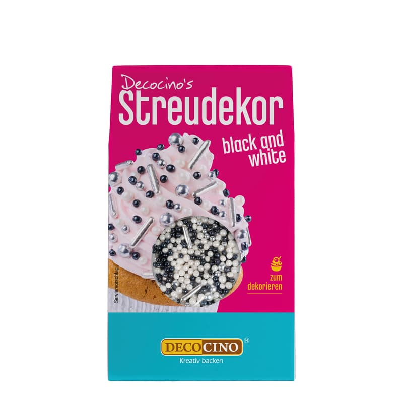 Decocino Sprinkle Decoration black and white