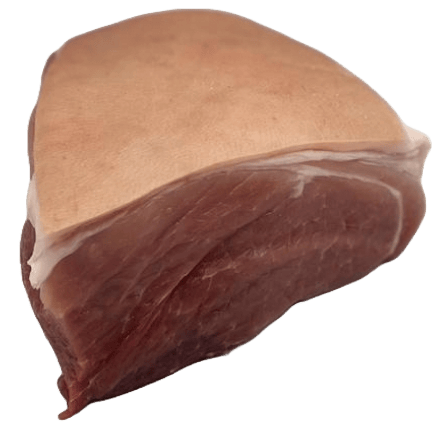 Organic roast pork with rind a.d.Schulter