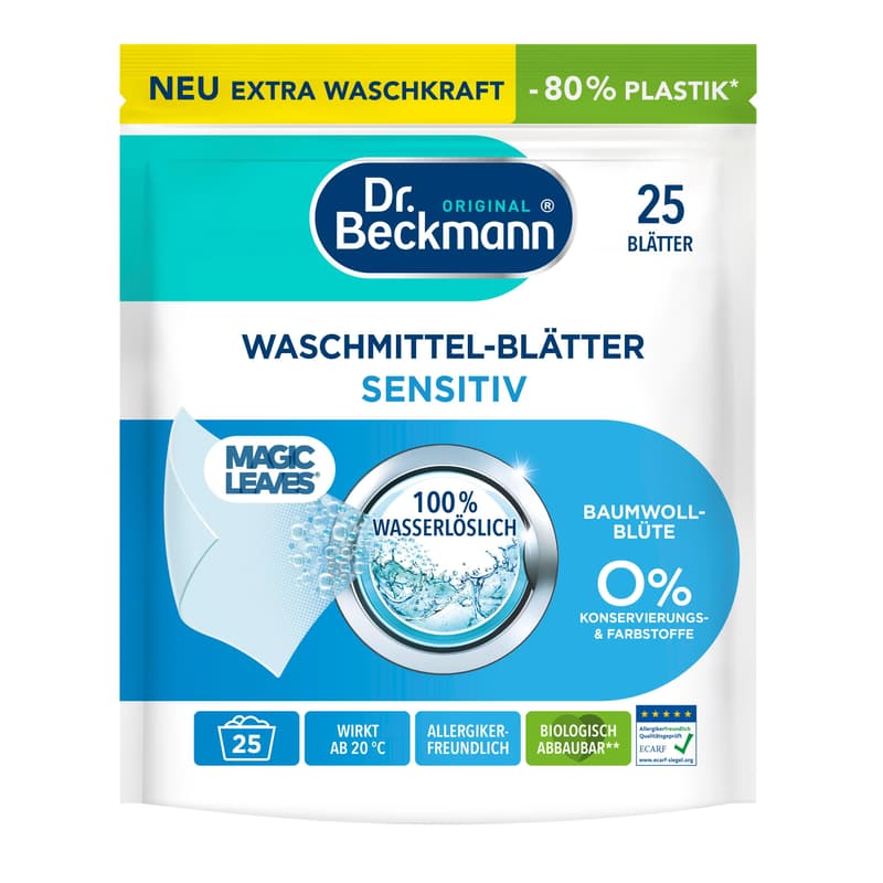 Dr. B. Washing Sheets Sensitive Cotton Blossom 25 pcs