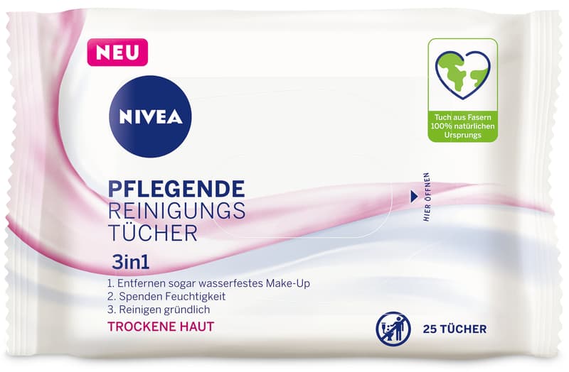 Nivea 3in1 Pflege Reinigungstücher