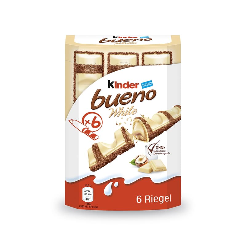 Kids Bueno White 6 pieces