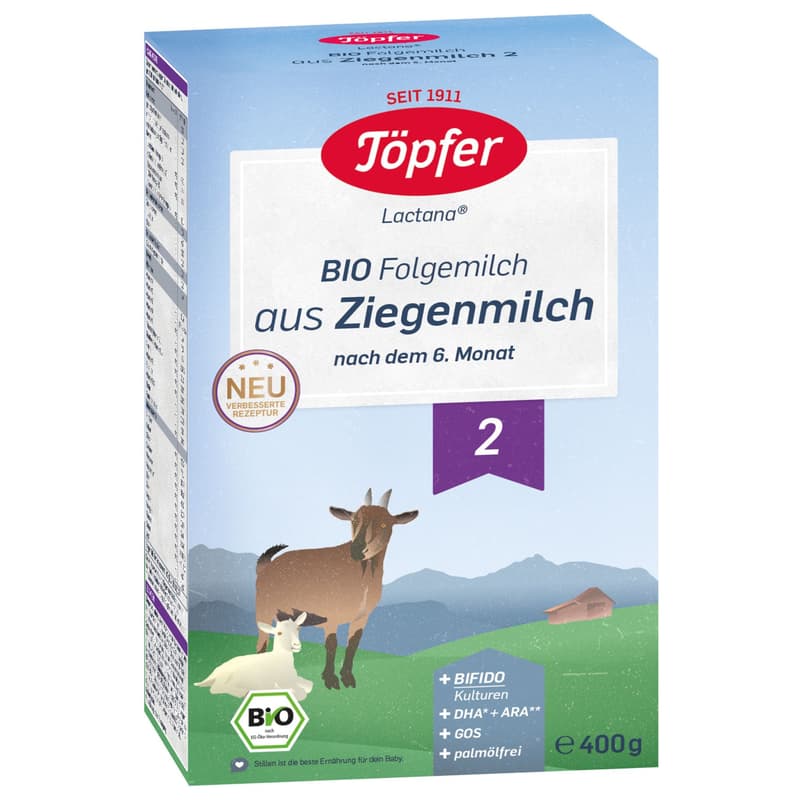 Töpfer Bio Folgemilch Ziege 2