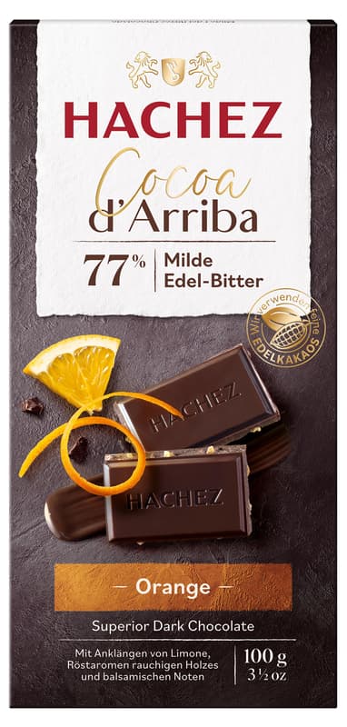 Hachez Tafel Cocoa d'Arriba Orange