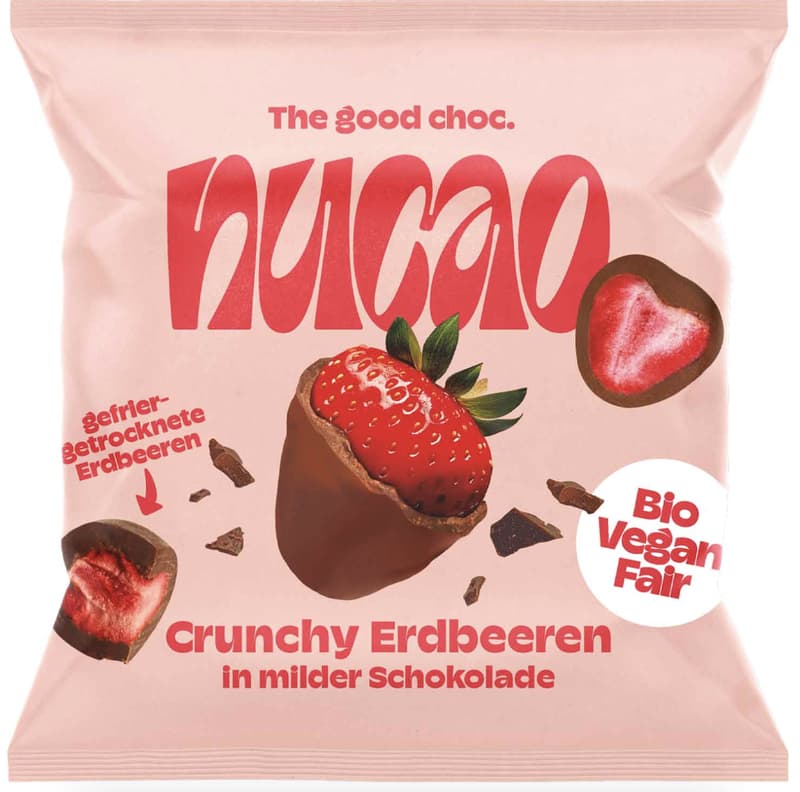 Nucao BIO Crunchy Erdbeere - milde Schoko