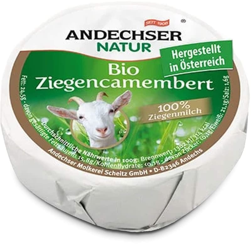 Andechser organic goat camembert