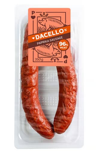 Dacello Klobasse mit Paprika