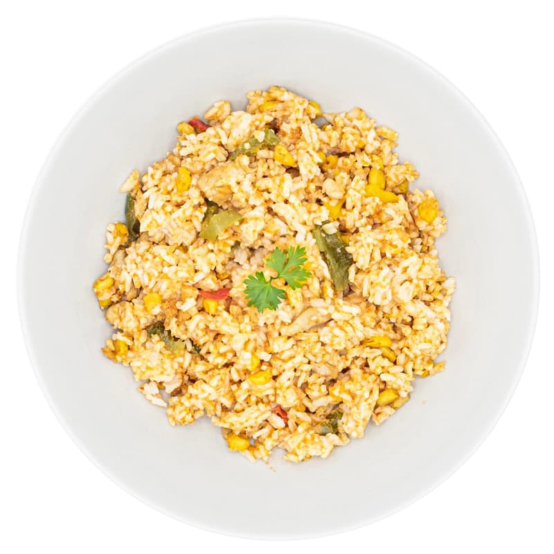 Pappudia Chili-Huhn-Reis nach mexikanischer Art