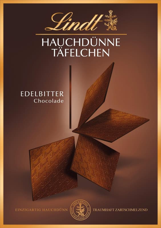 Lindt Hauchdünne Täfelchen Edelbitter