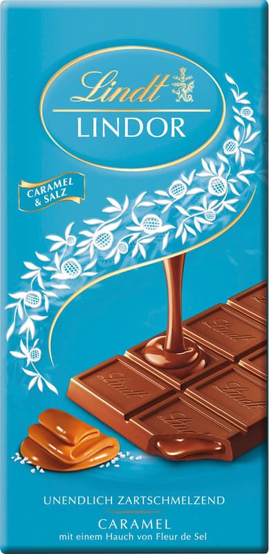 Lindt LINDOR Tafel Caramel-Salz