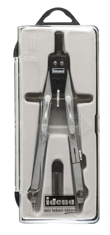 Idena Quick-Adjust Compass silver/black