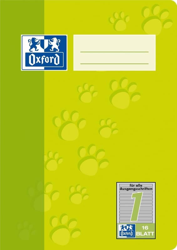 Oxford Schulheft Lineatur 1 liniert 16 Blatt DIN A5