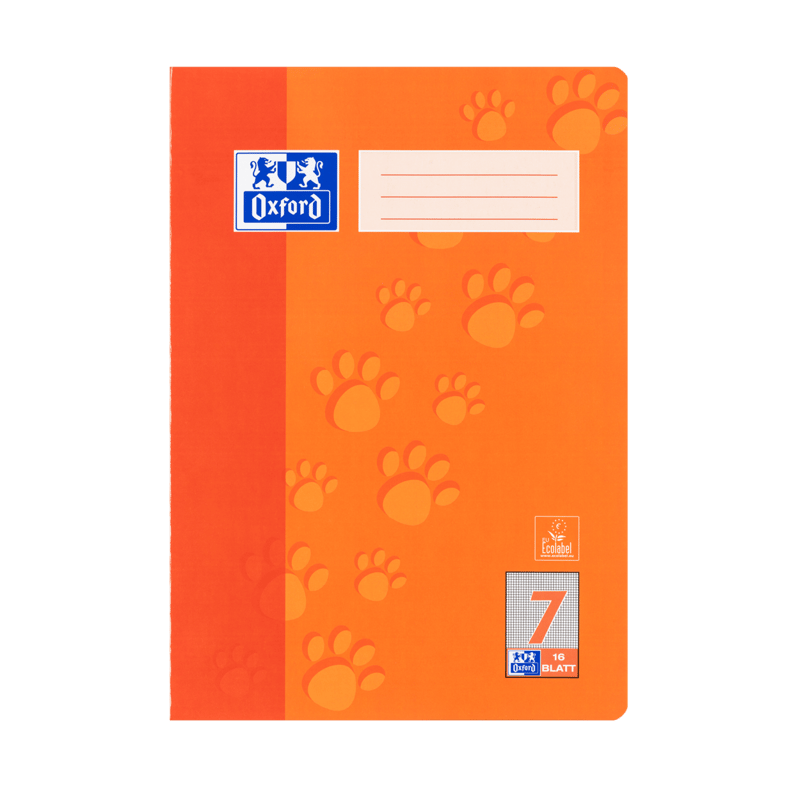 Oxford School Notebook Grid Ruling 7 Large Squares 16 Sheets DIN A4