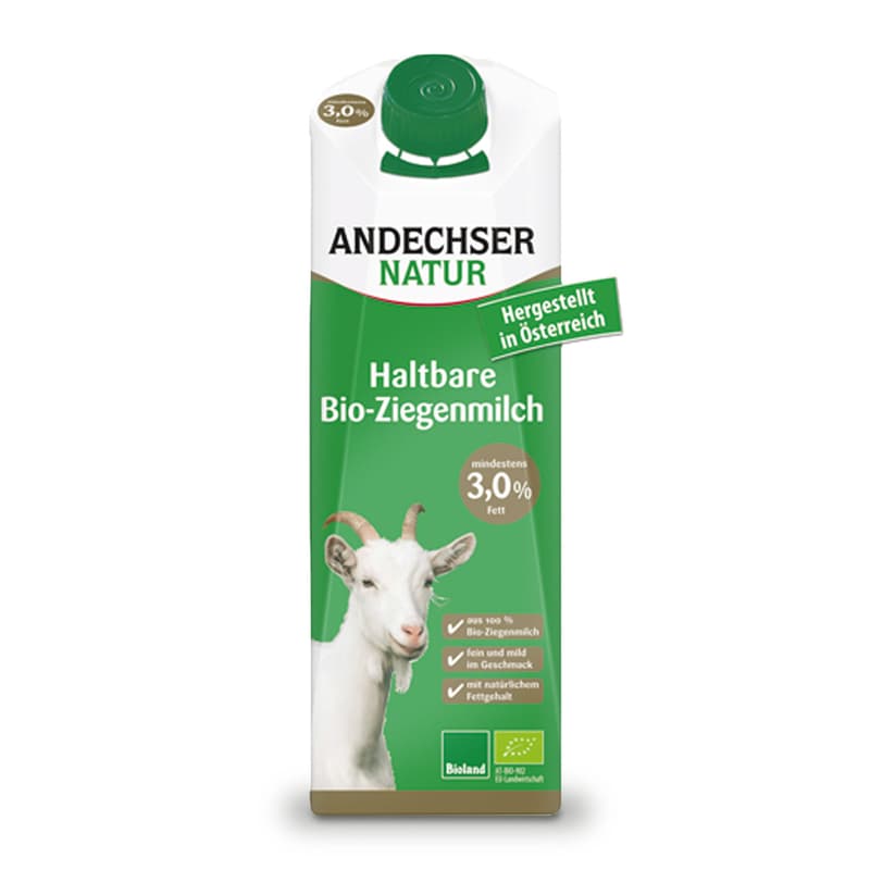 Andechser Haltbare BIO Ziegenmilch 3.0%