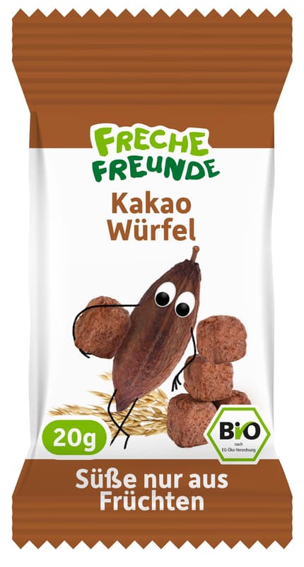 Freche Freunde Bio Kakao Würfel 20g