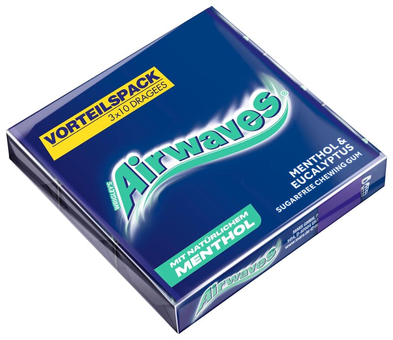 AIRWAVES® Multipack Menthol Eucalyptus 3x10 Dragees