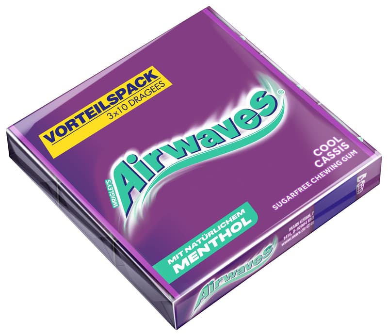 AIRWAVES® Multipack Cool Cassis 3x10 Dragees