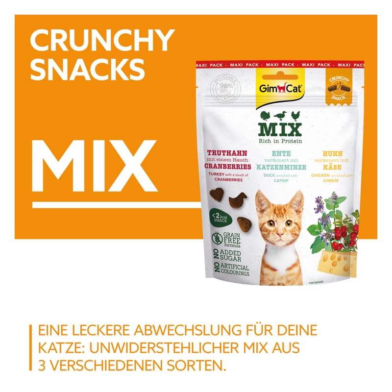 GimCat Crunchy Snacks Mix Pack 140 g