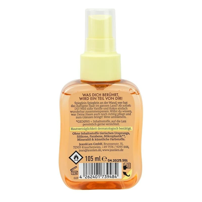 Jean&Len Hair Perfume You're My Coco Vanilla