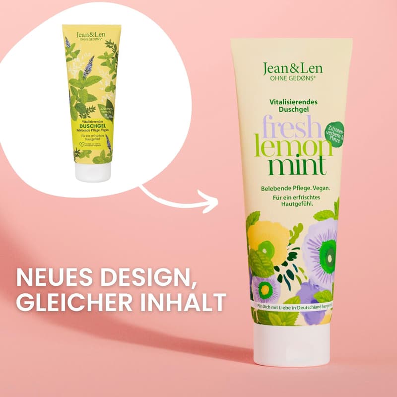Jean&Len Vitalisierendes Duschgel Zitronenverbene & Minze