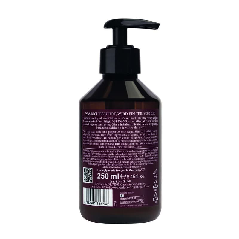 Jean&Len Hand Soap Pink Pepper/Dark Rose