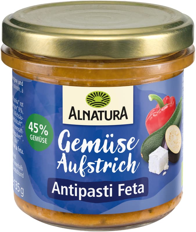 Alnatura Organic Vegetable Spread Antipasti Feta
