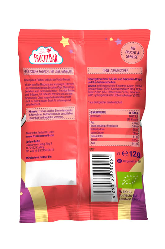 FruchtBar Bio-Hokuspokus-Mix mit Smoothie-Chips