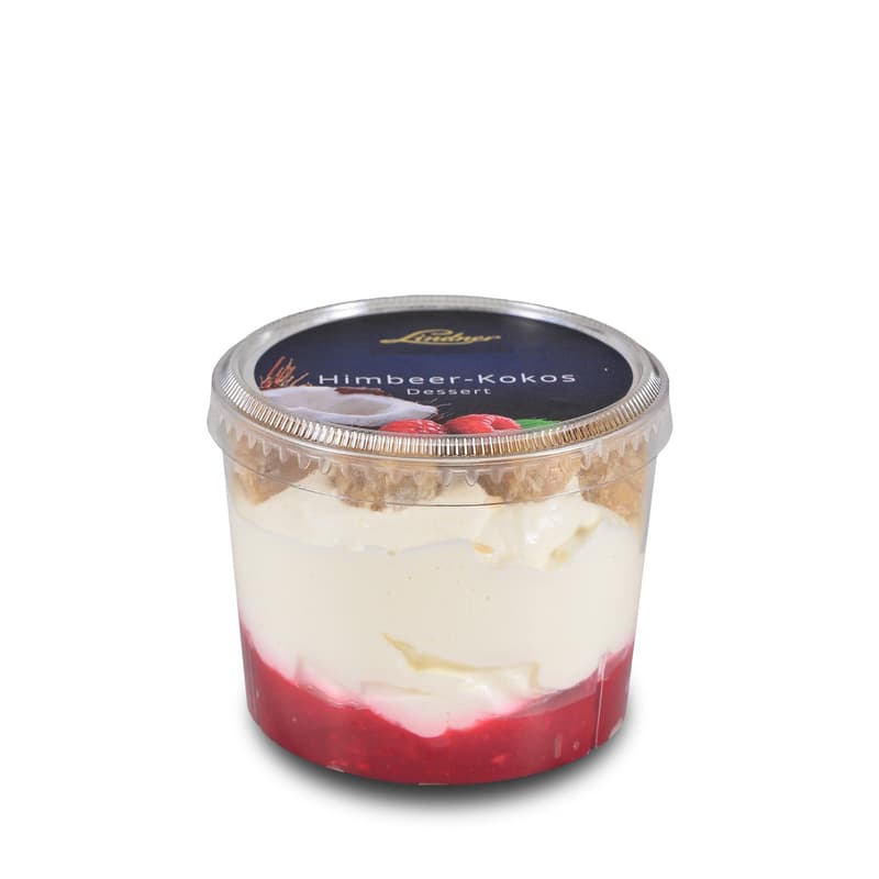 Lindner Himbeer-Kokos-Dessert