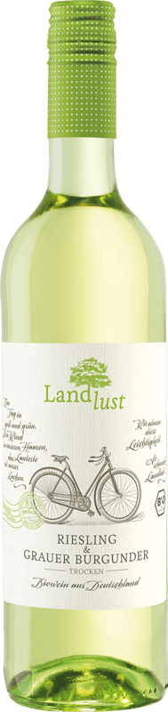 Landlust Riesling / Grauer Burgunder BIO VEGAN Deutschland QbA trocken 0,75 l