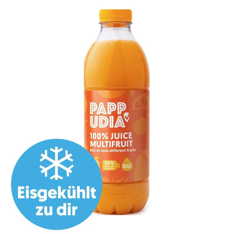 PAPPUDIA Multivitaminsaft - gekühlt 1L (EINWEG)