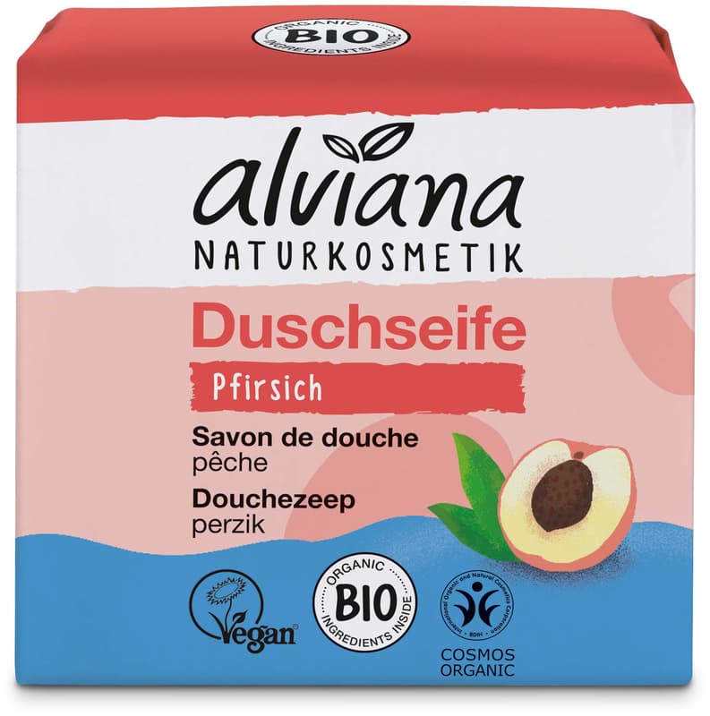 Alviana feste Duschseife Pfirsich